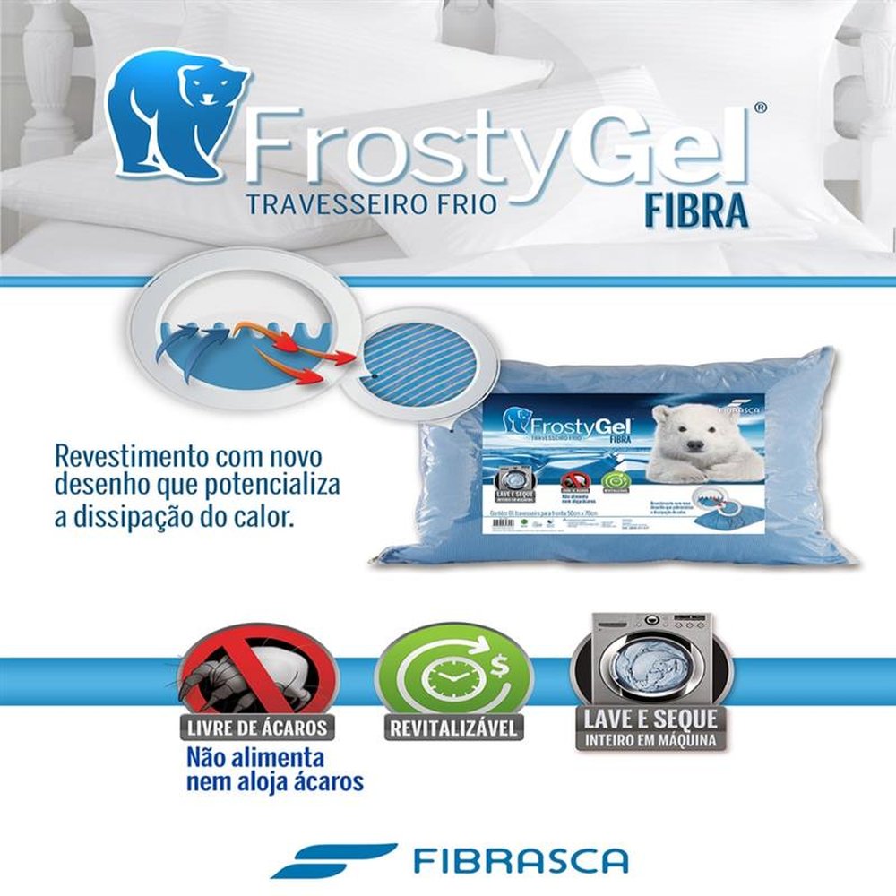 Travesseiro Frostygel Fibra