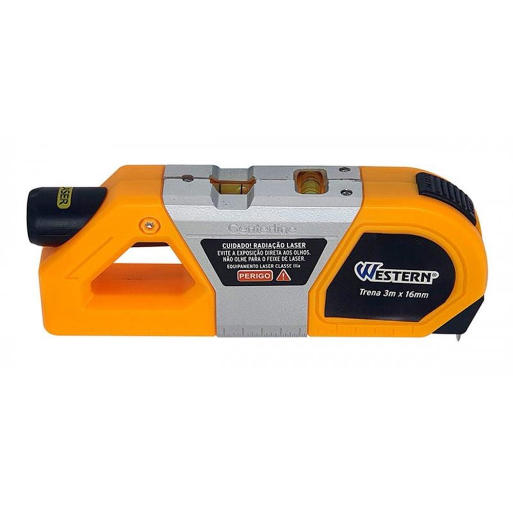 Paquímetro Digital 6´ Fibra De Carbono Western E Nivel Laser Com Trena De 3 Metros