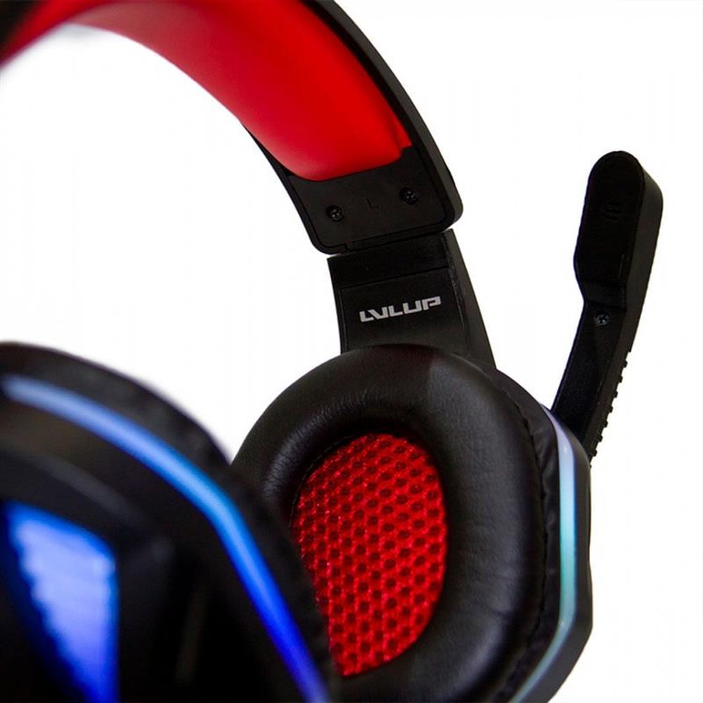 Hero Pro Gaming Led Headset Level UP Para Xbox, PS, Switch, PC E Mobile