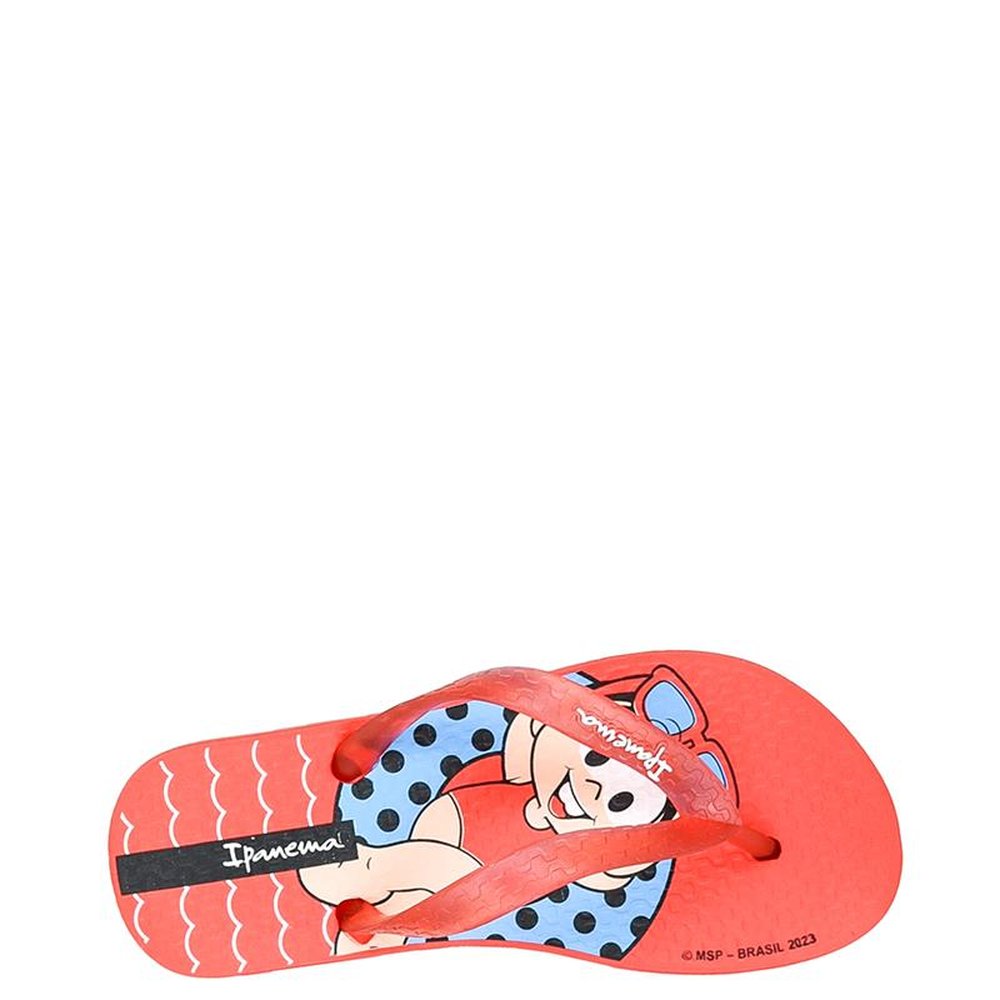 Chinelo Infantil Turma Da Monica 26790 Vermelho - Azul - Grade com 12 pares