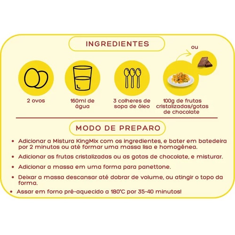 Mistura Para Panetone 220g - King Mix