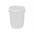 Pote com tampa rosca Redondo 1L Plasvale - Branco