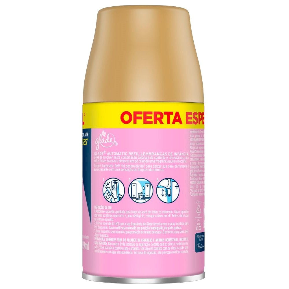 Purificador de Ar Glade Automatic Spray Lembrança de Infância Refil 269ml