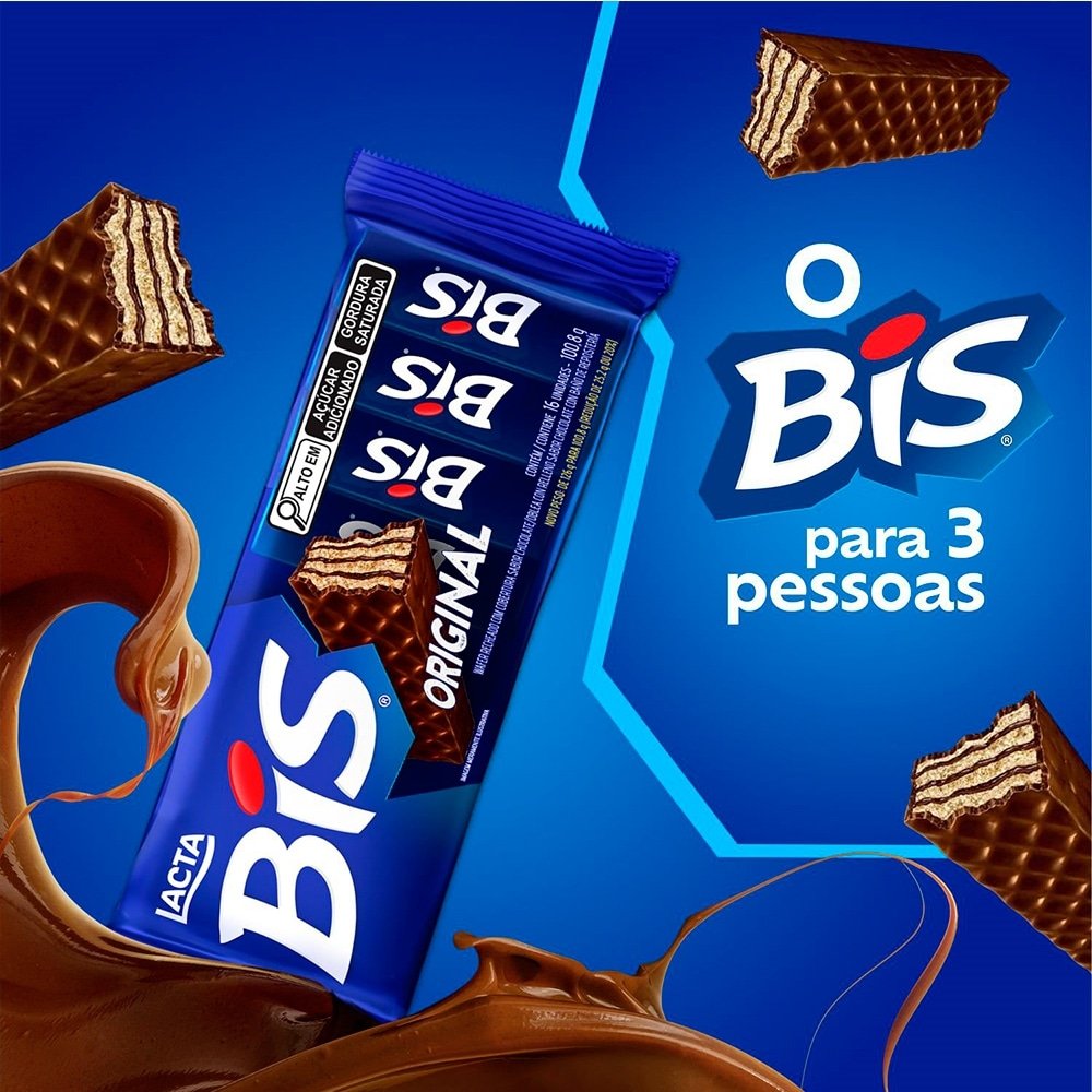 Chocolate Lacta Bis ao Leite 100,8g