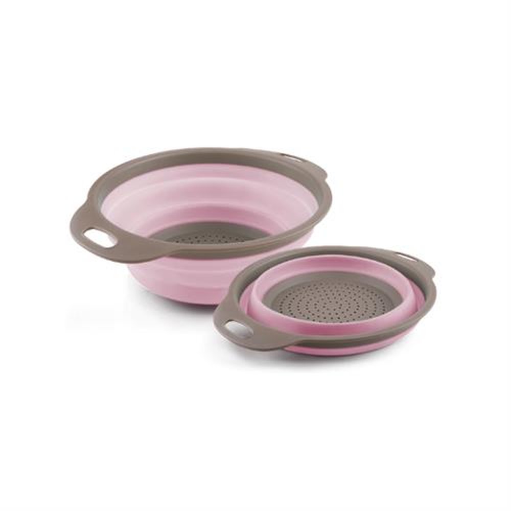 Escorredor Retrátil Silicone Plasvale - Rosa
