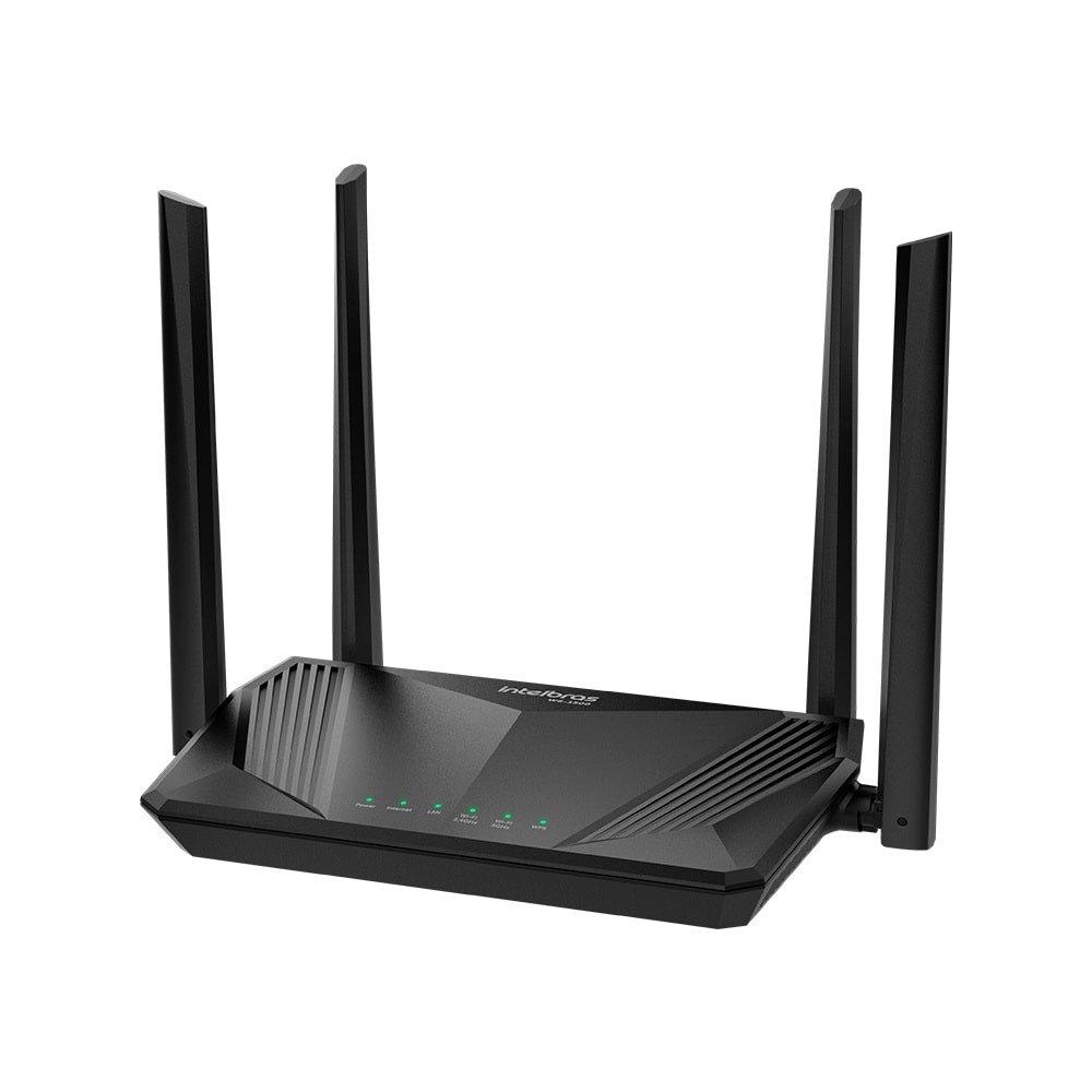 Roteador Wireless Intelbras W6-1500, 1200MBPS, Dual Band, 3 Portas Lan, 4 Antenas, Preto