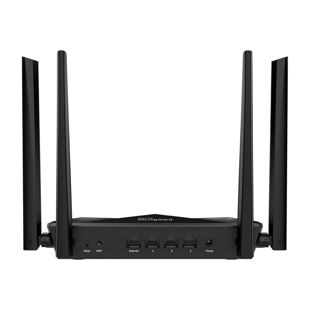 Roteador Wireless Intelbras W6-1500, 1200MBPS, Dual Band, 3 Portas Lan, 4 Antenas, Preto