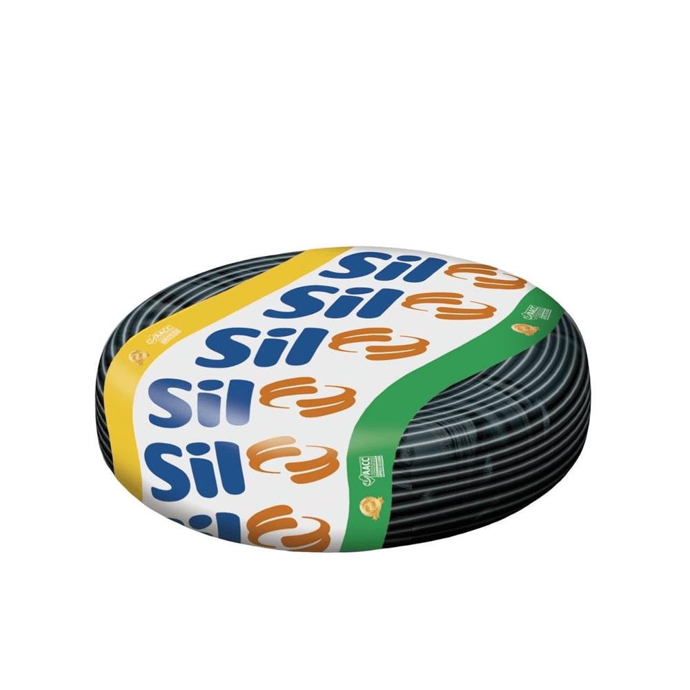Cabo Flexivel 750V 1,50Mm Preto Com 100 Metros Sil