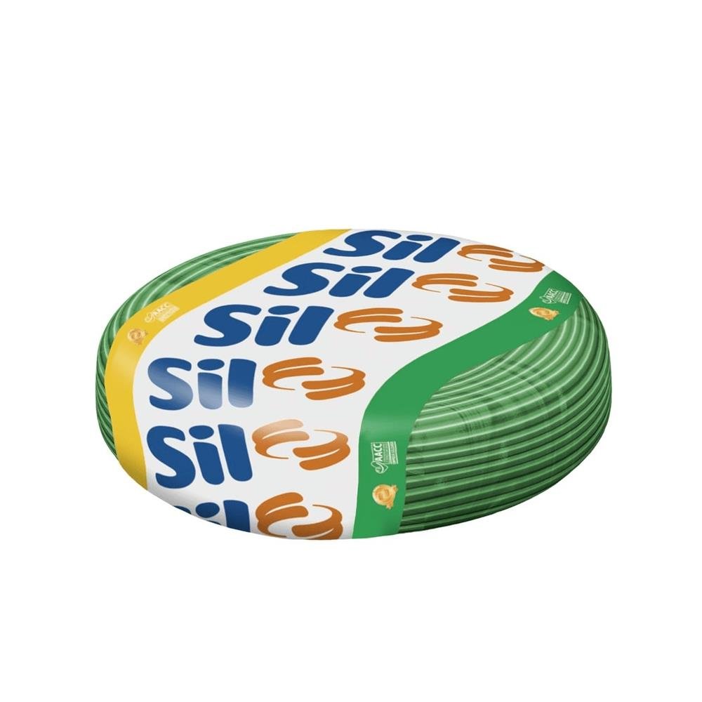 Cabo Flexível Sil 750V 2,5Mm Bobina 100 Metros Verde