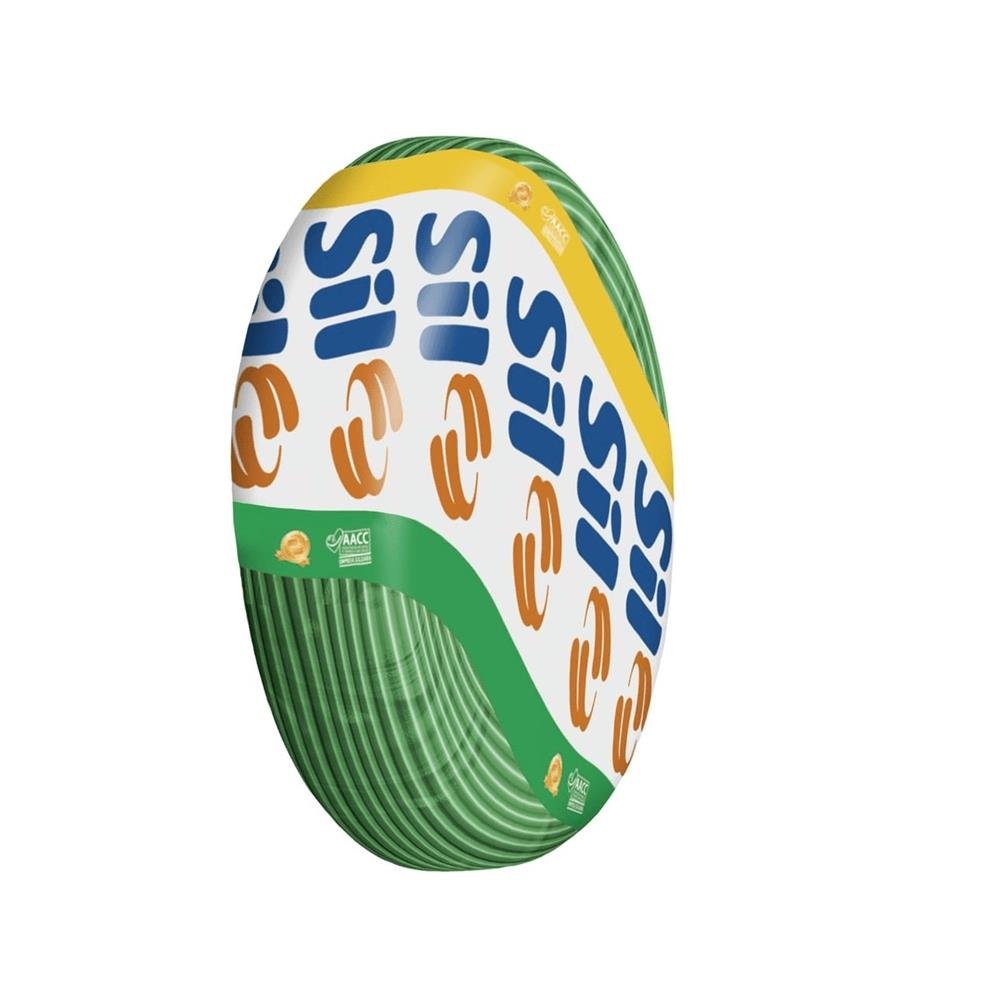 Cabo Flexível Sil 750V 2,5Mm Bobina 100 Metros Verde