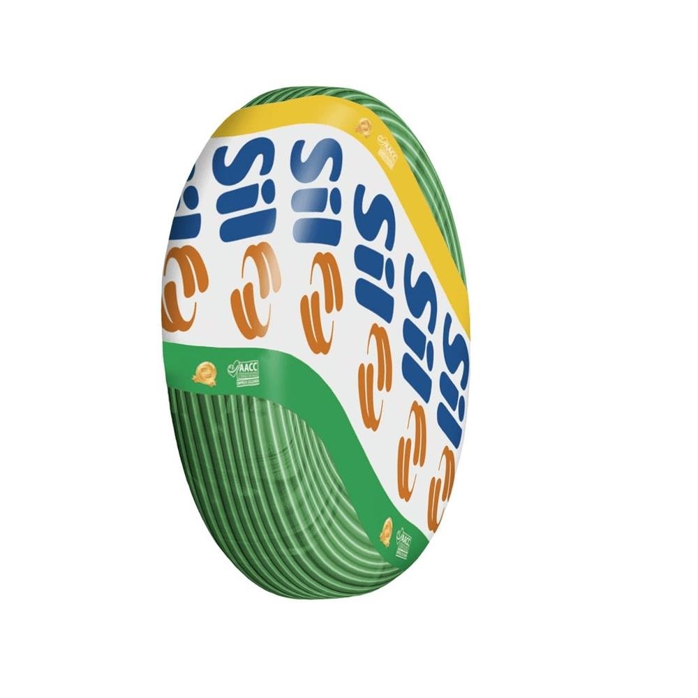 Cabo Flexível Sil 750V 1,5Mm Bobina 100 Metros Verde