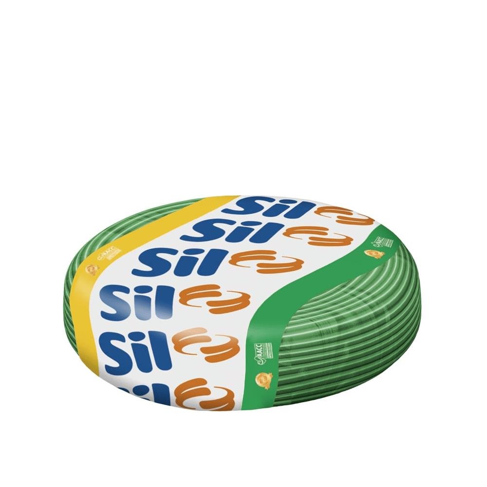 Cabo Flexível Sil 750V 1,5Mm Bobina 100 Metros Verde