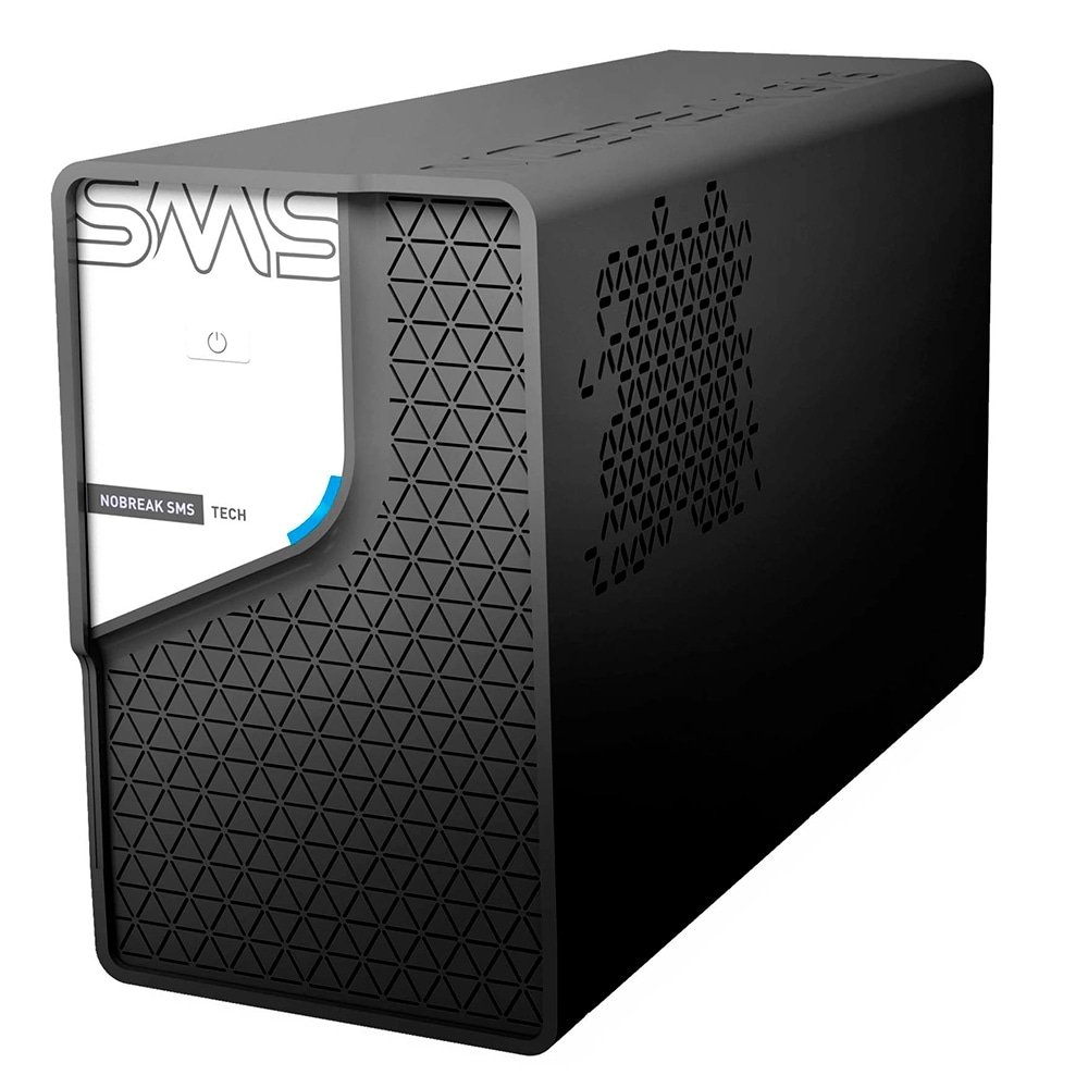 Nobreak SMS Tech 800VA Entrada Bivolt Saída 220V 6 Tomadas 10A