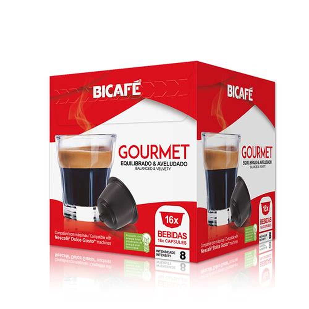 Bicafé Gourmet - 16 cápsulas ( Embalagem contém 12 caixas com 16 cápsulas, cada cápsulas serve 1 bebida)