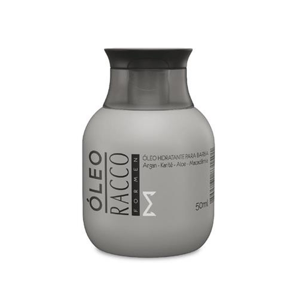 Óleo Hidratante para Barba For Men Racco (Embalagem contém 1 unidade de 50ml)