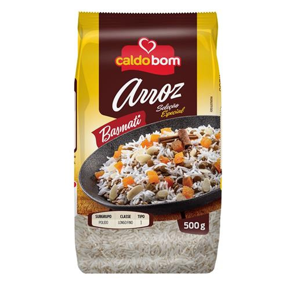 Arroz Basmati 500g - Caldo Bom (embalagem contém 12 unidades)