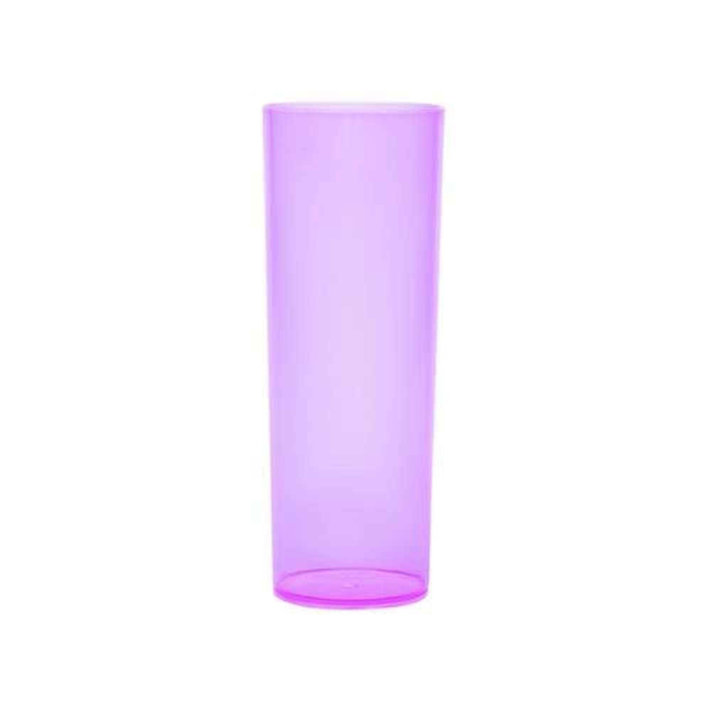 84unid - Copo long drink slim 260ml - Neon rosa