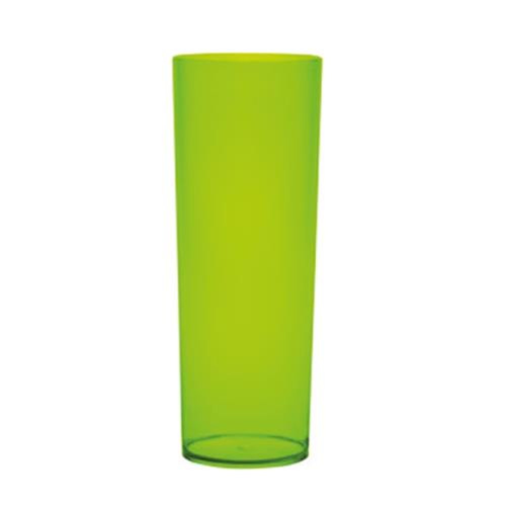 84unid - Copo long drink slim 260ml - Neon verde