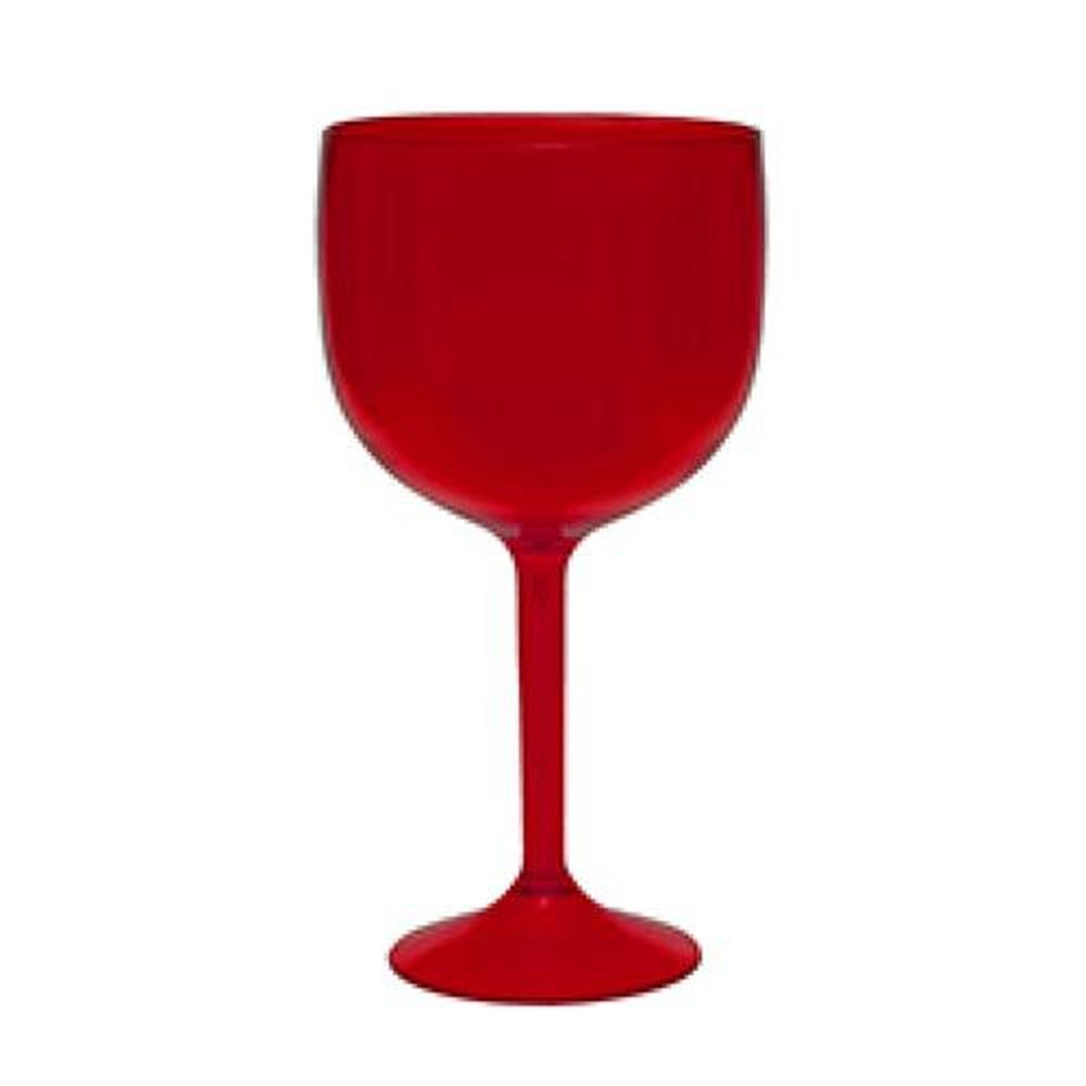 Taça de Gin 600ml - VERMELHA - contém 20 unidades