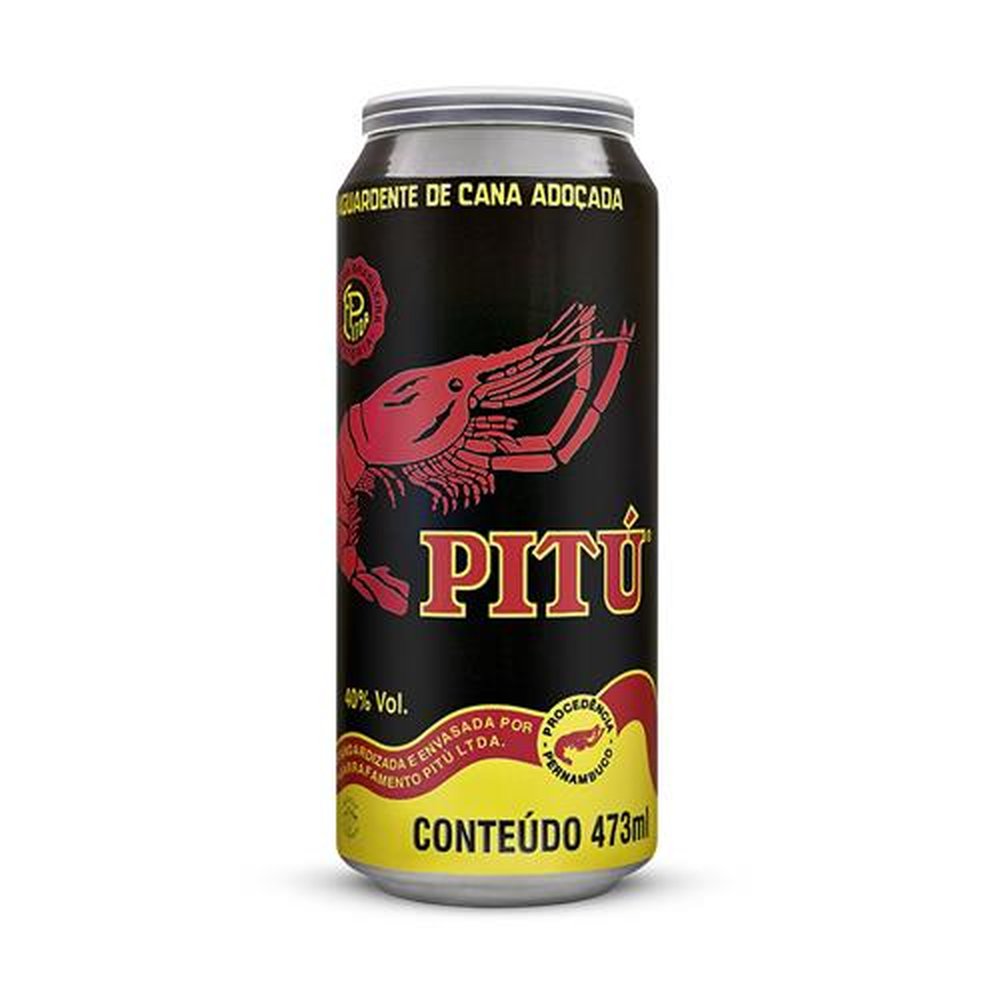 Aguardente Pitu 473 ml lata