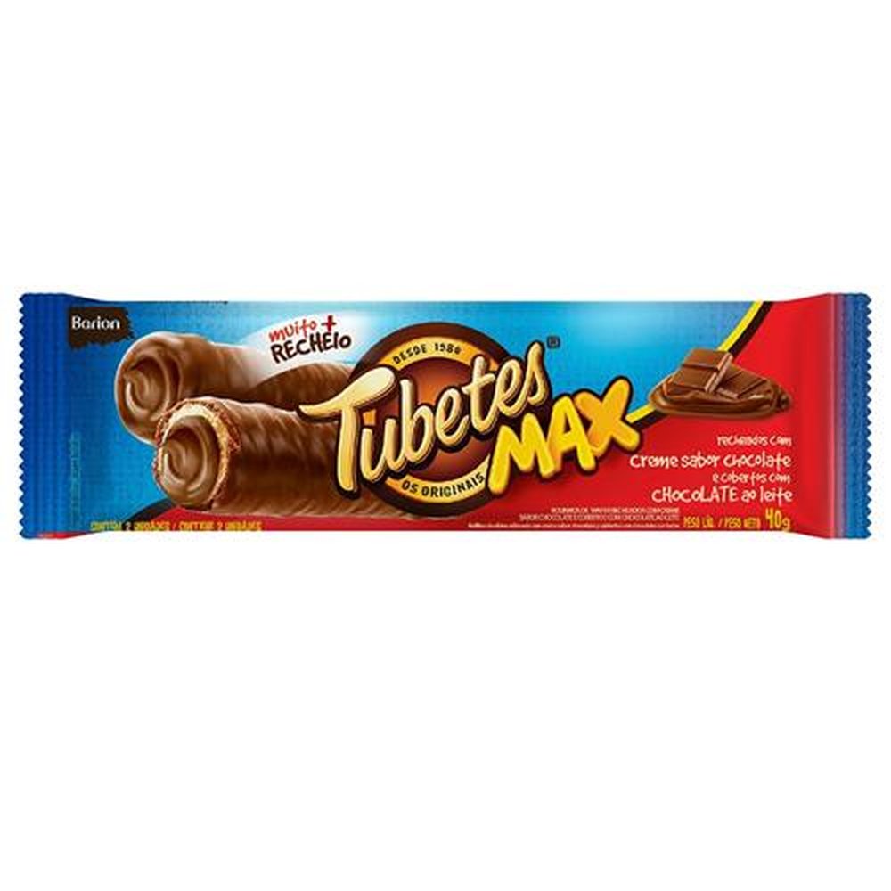 Tubetes* Max - Rech Chocolate Cob Chocolate 4X20X40G