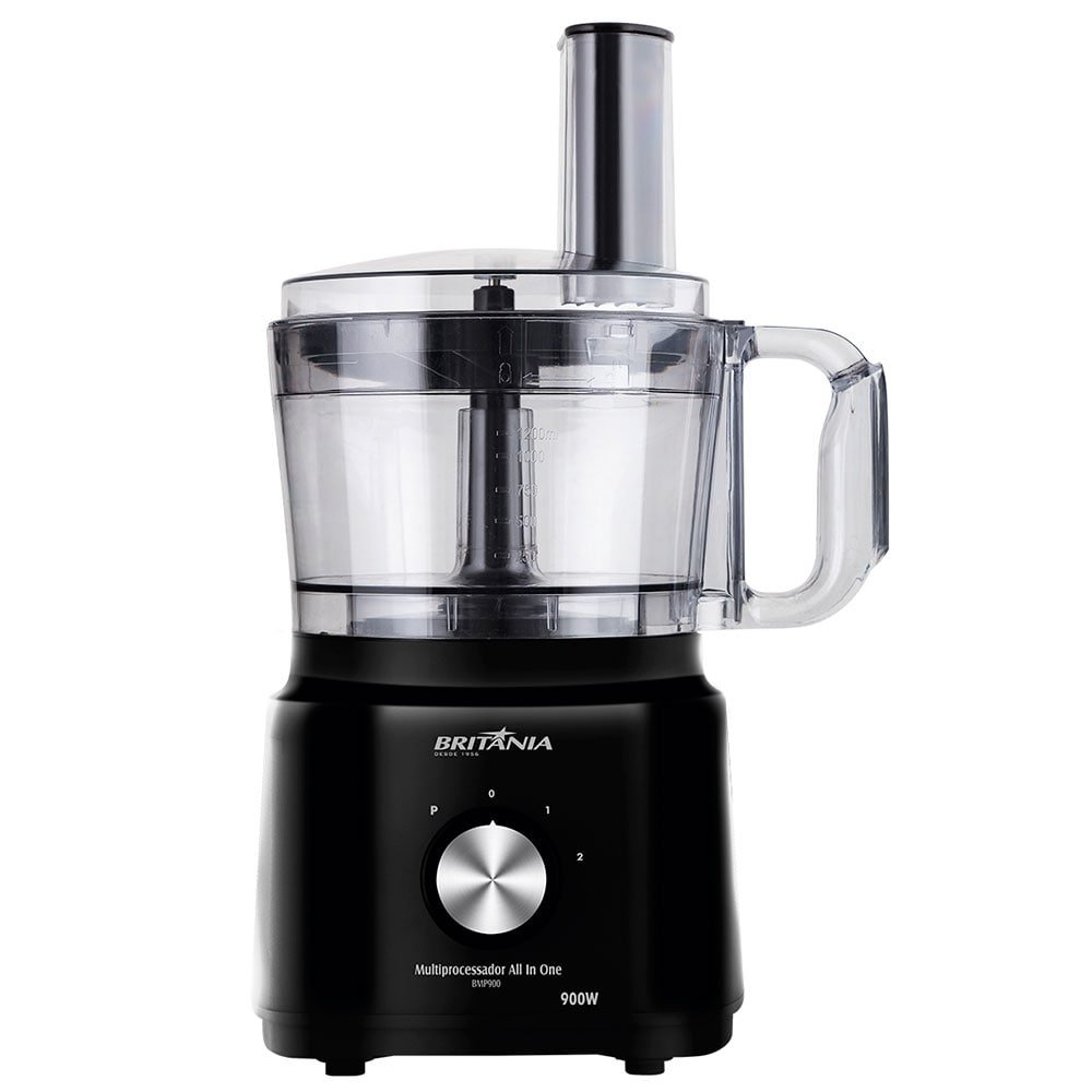 Processador de alimentos Britânia All In One BMP900P - 2 Velocidades + Pulsar, 1000W, Preto, 110V