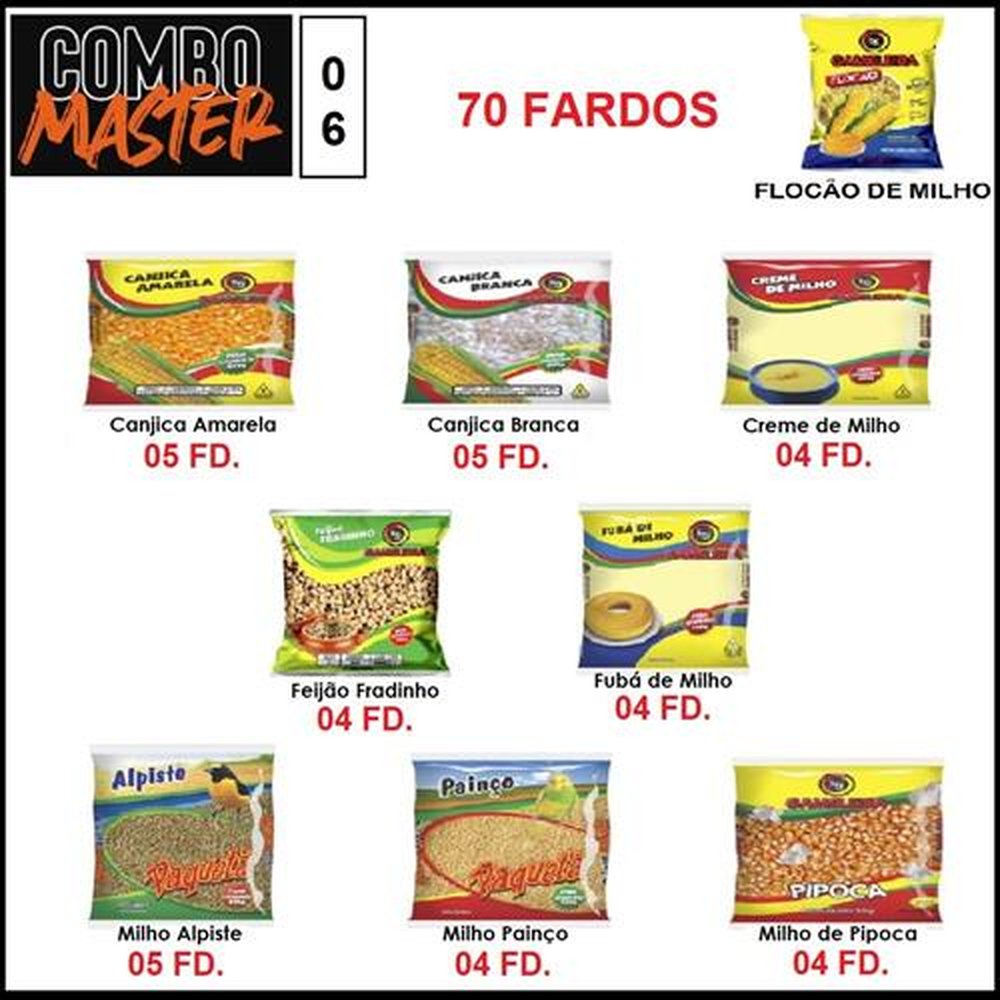 Combo Milho 6 (20% de desconto no Flocão de Milho)