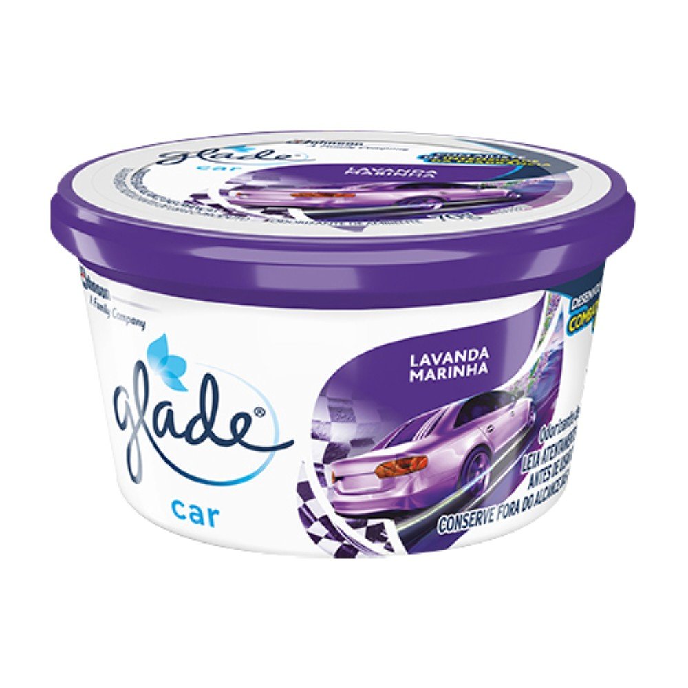 Aromatizador Glade Car Gel Lavanda Marinha 70g