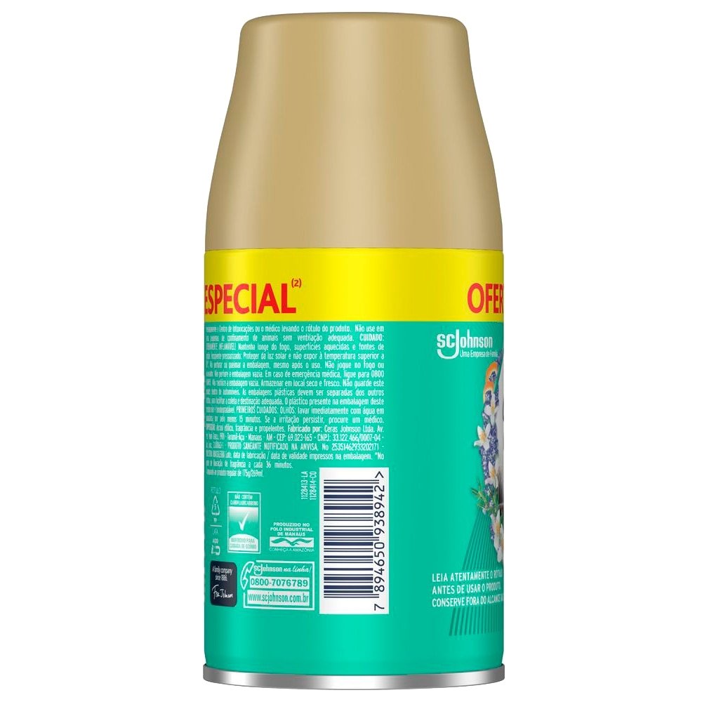 Desodorizador Glade Automatic Spray Refil - Frescor de Águas Florais 269ml Oferta Especial