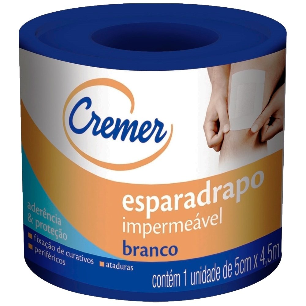 Esparadrapo Cremer Impermeável 5cmx4,5cm - Embalagem com 12 Unidades