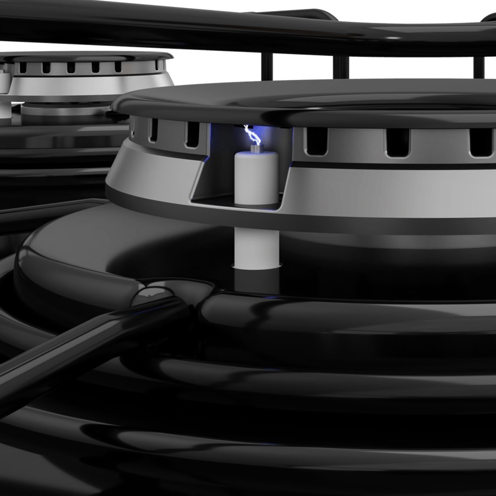 Cooktop Automático 4 Bocas Itatiaia Essencial Preto Bivolt