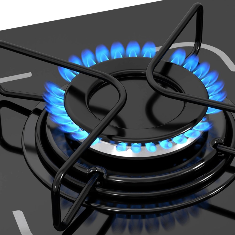 Cooktop Automático 4 Bocas Itatiaia Essencial Preto Bivolt