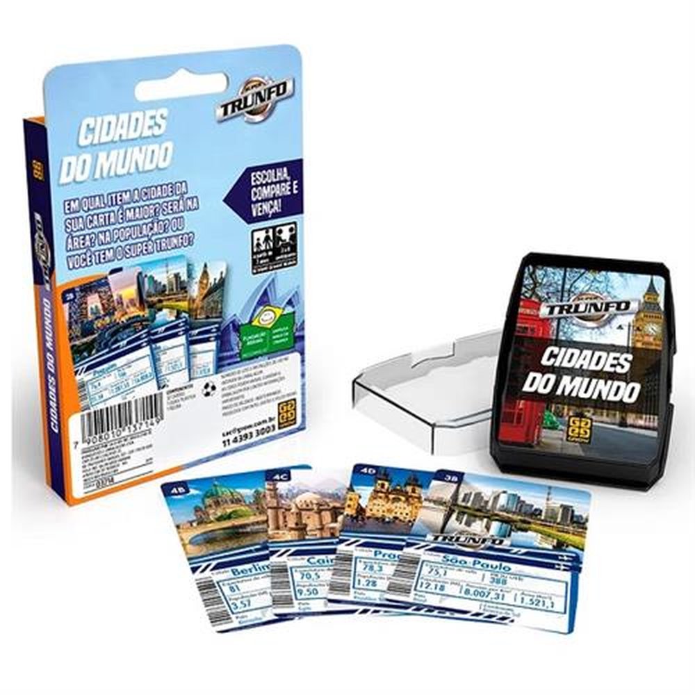 Jogo Super Trunfo Cidades do Mundo GROW 3714