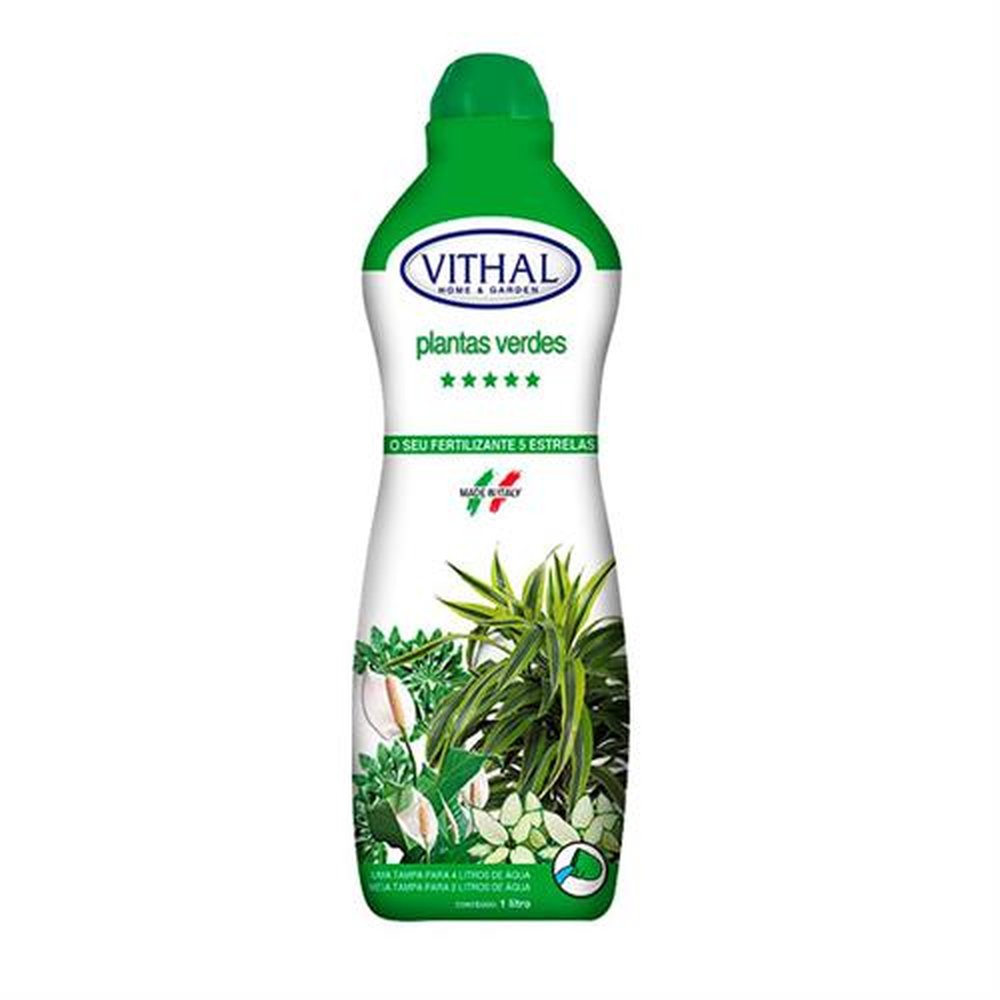 Fertilizante Plantas Verdes Vithal - Embalagem Contém 12 Unidades de 1Lt