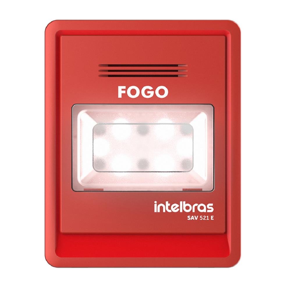 Sinalizador Áudio Visual Intelbras Endereçavel SAV 521E
