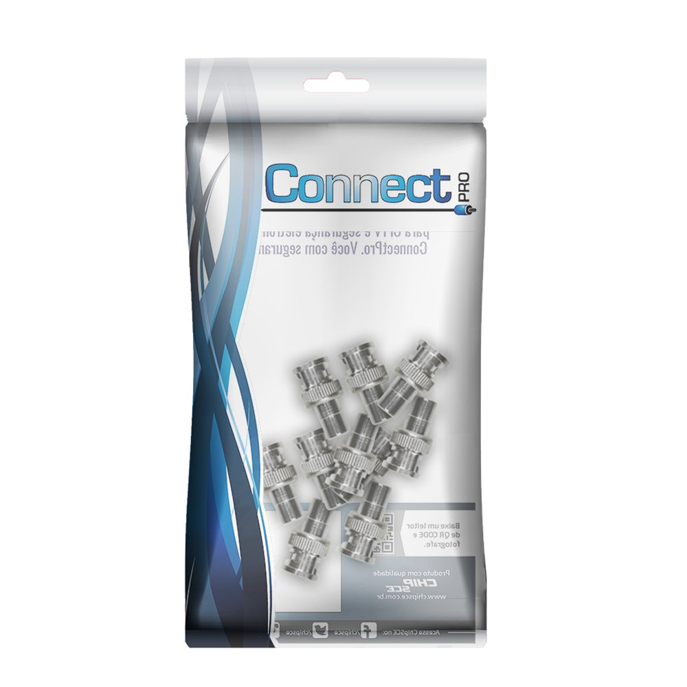 Adaptador BNC Níquel - BNC Macho Para RCA Fêmea - Metálico