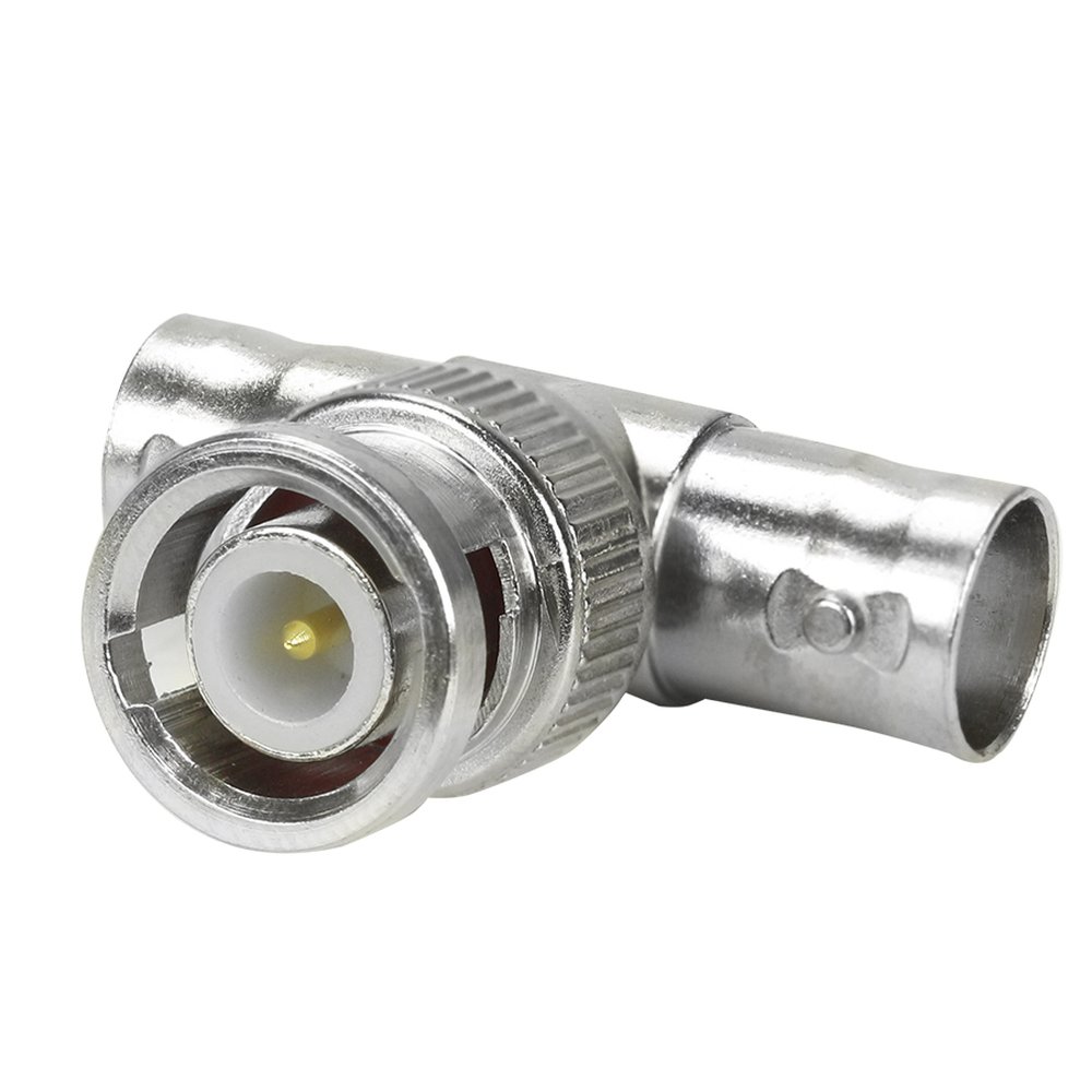 Adaptador BNC Níquel - BNC Macho Para 2 BNC Fêmea ( Adaptador T ) - Metálico