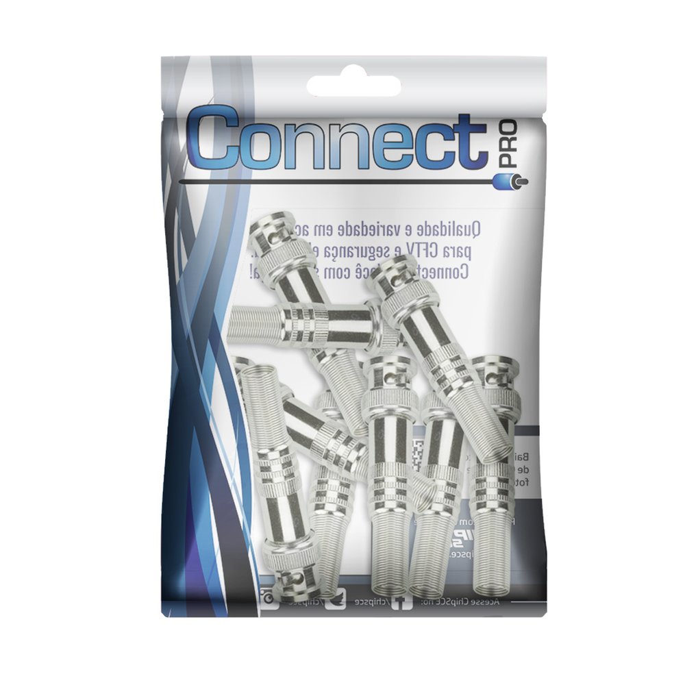 Conector BNC 75 Ohms - Rg-59 6MM Para Solda Com Mola