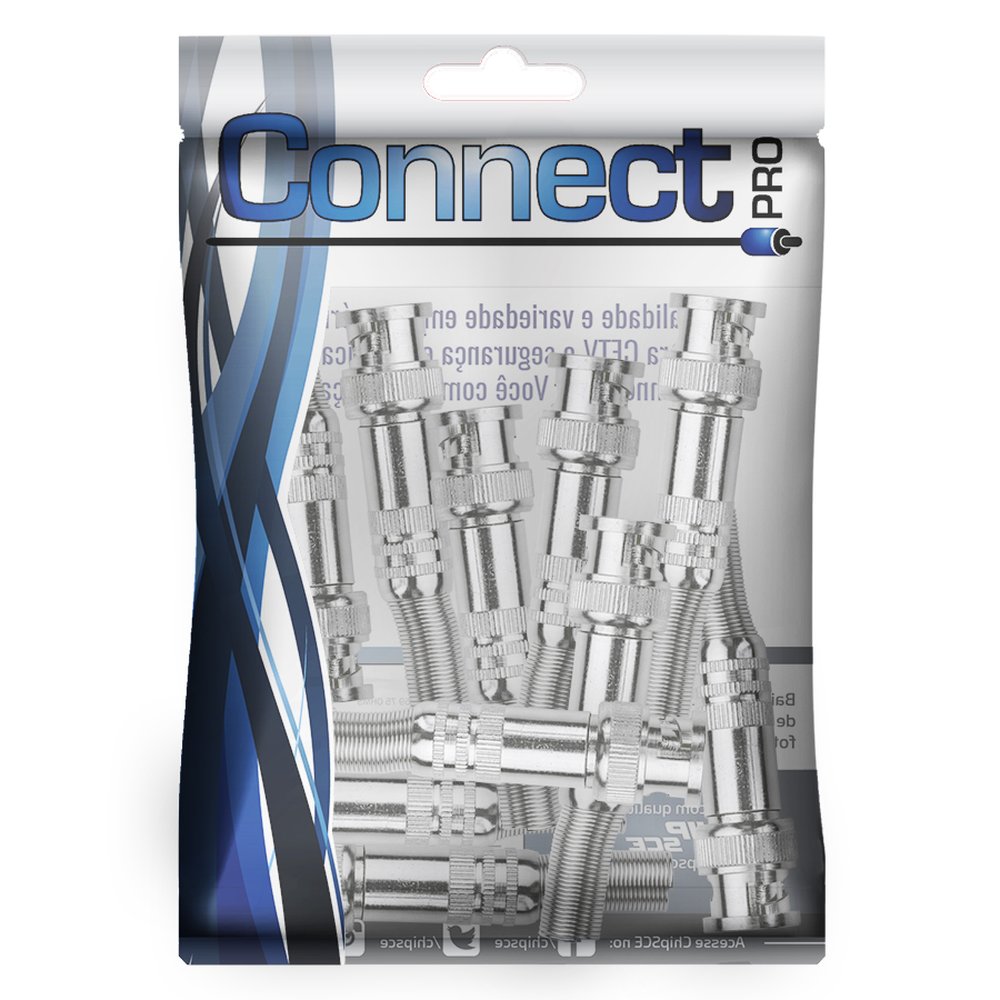 Conector BNC 75 Ohms - Rg-59 6MM Com Parafuso