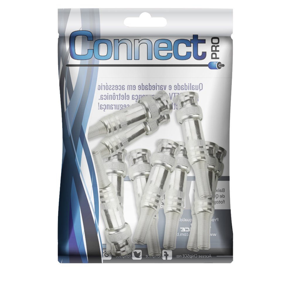 Conector BNC 75 Ohms - Rg-59 4MM Para Solda Com Mola