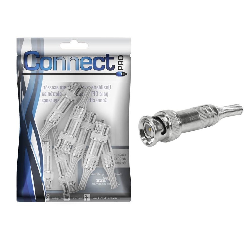 Conector BNC 50 Ohms - Rg-59 4MM Com Parafuso