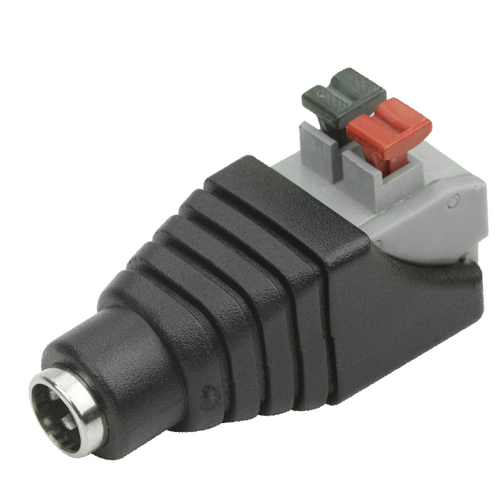 Jack Borne - J4 Fêmea Com Borne 2.1 / 5.5MM - Engate Rápido