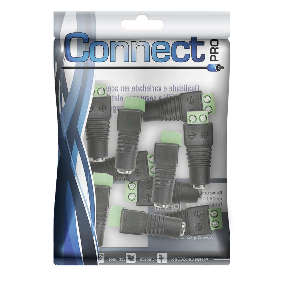 Jack Borne - J4 Fêmea Com Borne 2.5 / 5.5MM - Parafuso