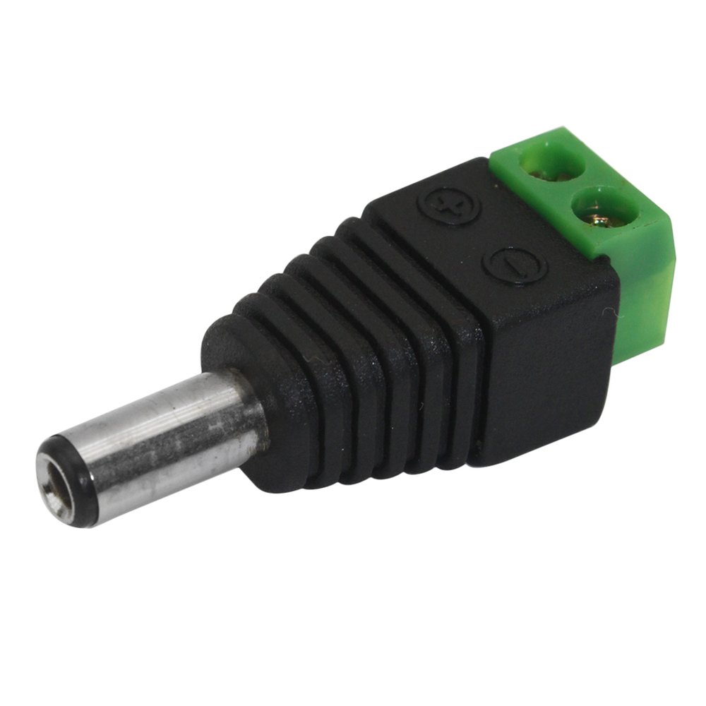 Plug Borne - P4 Macho Com Borne 2.1 / 5.5MM - Parafuso