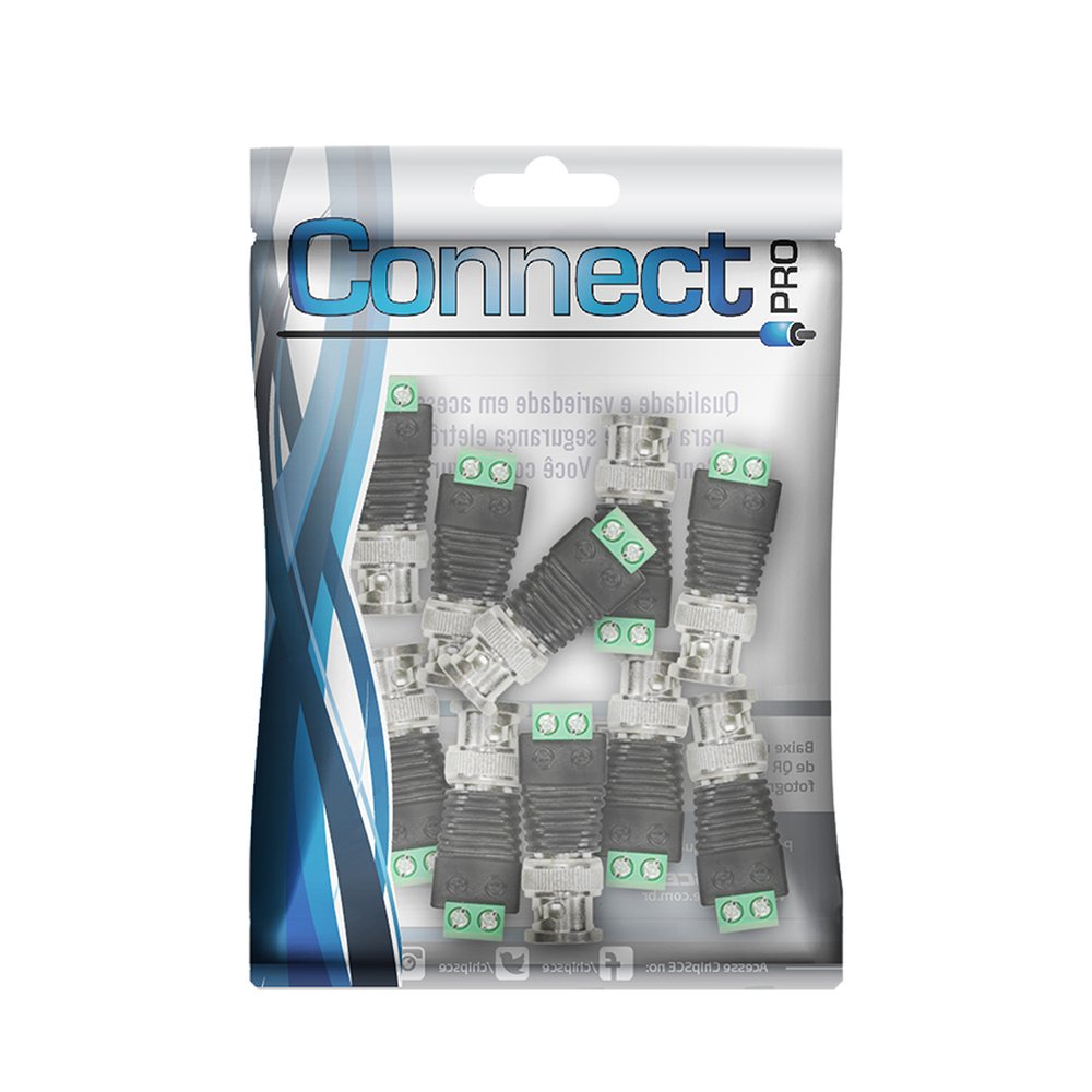 Plug Borne - BNC Macho 75 Ohms Com Borne - Parafuso