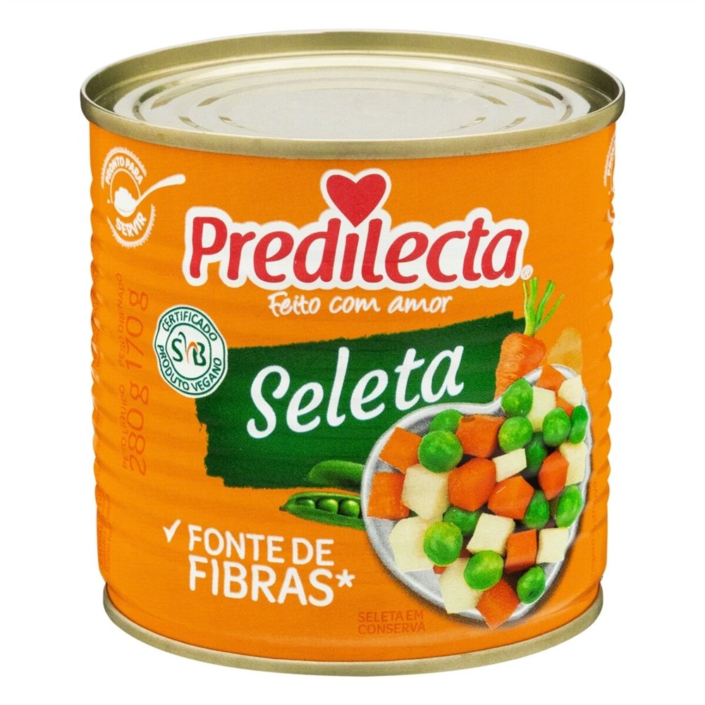 Seleta Legumes Predilecta Lata 170g - Embalagem com 24 Unidades