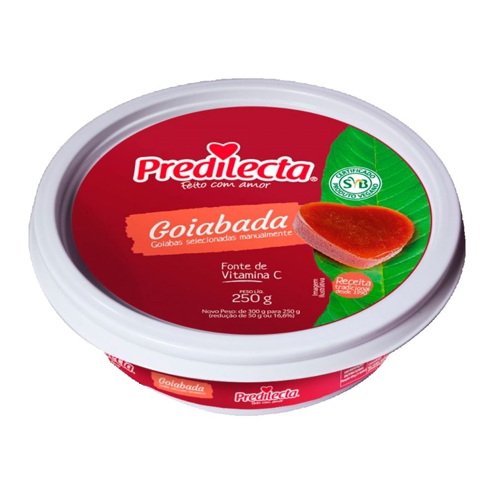 Goiabada Predilecta Tradicional 250g Embalagem com 24 Unidades