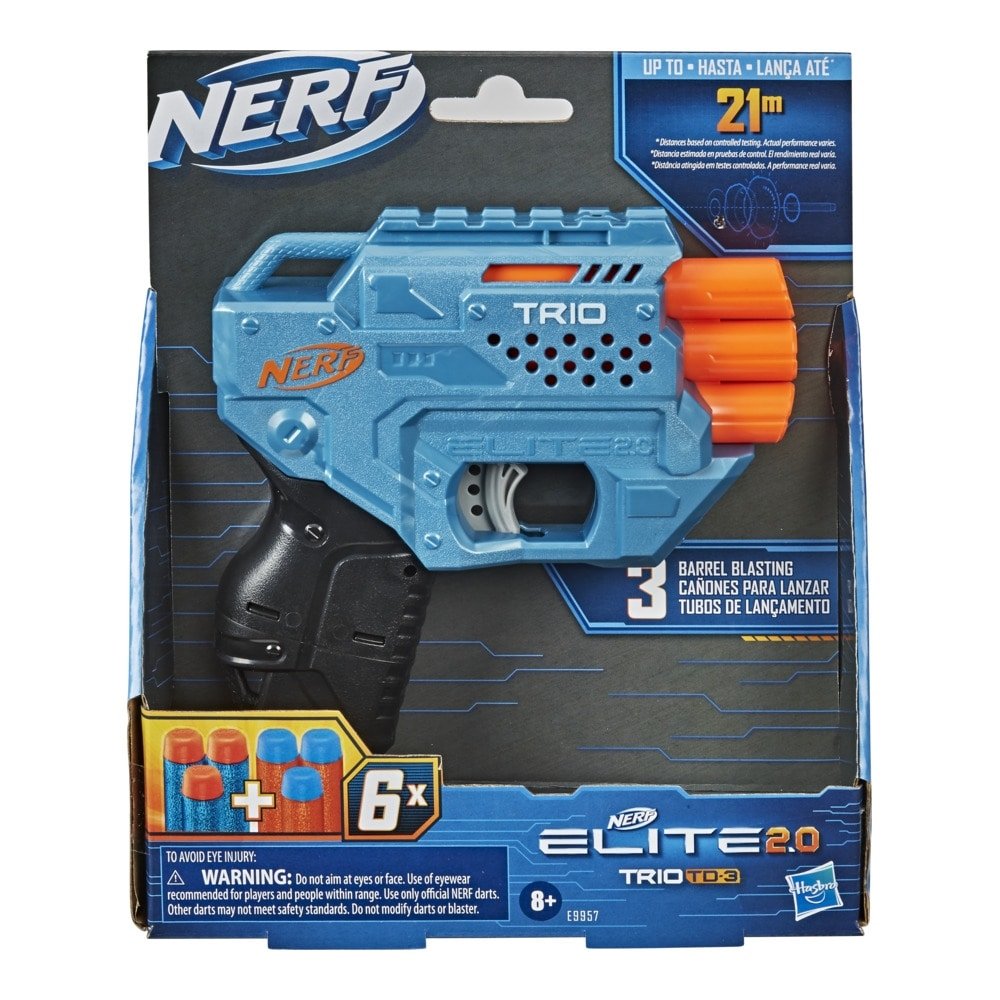 Lança Dardos Nerf Elite 2.0 Trio TD 3 E9957