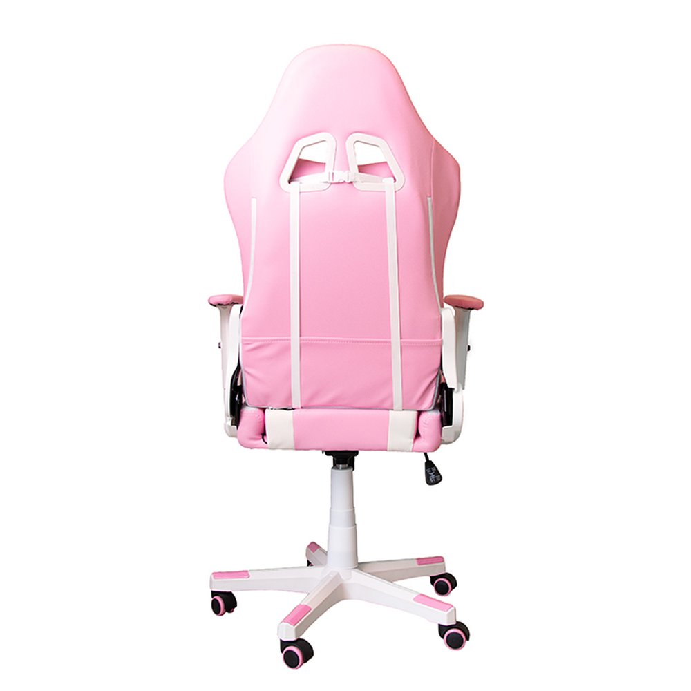 Cadeira Gamer Fox Racer RGB Rosa com Iluminação (Led) - Logo Branco