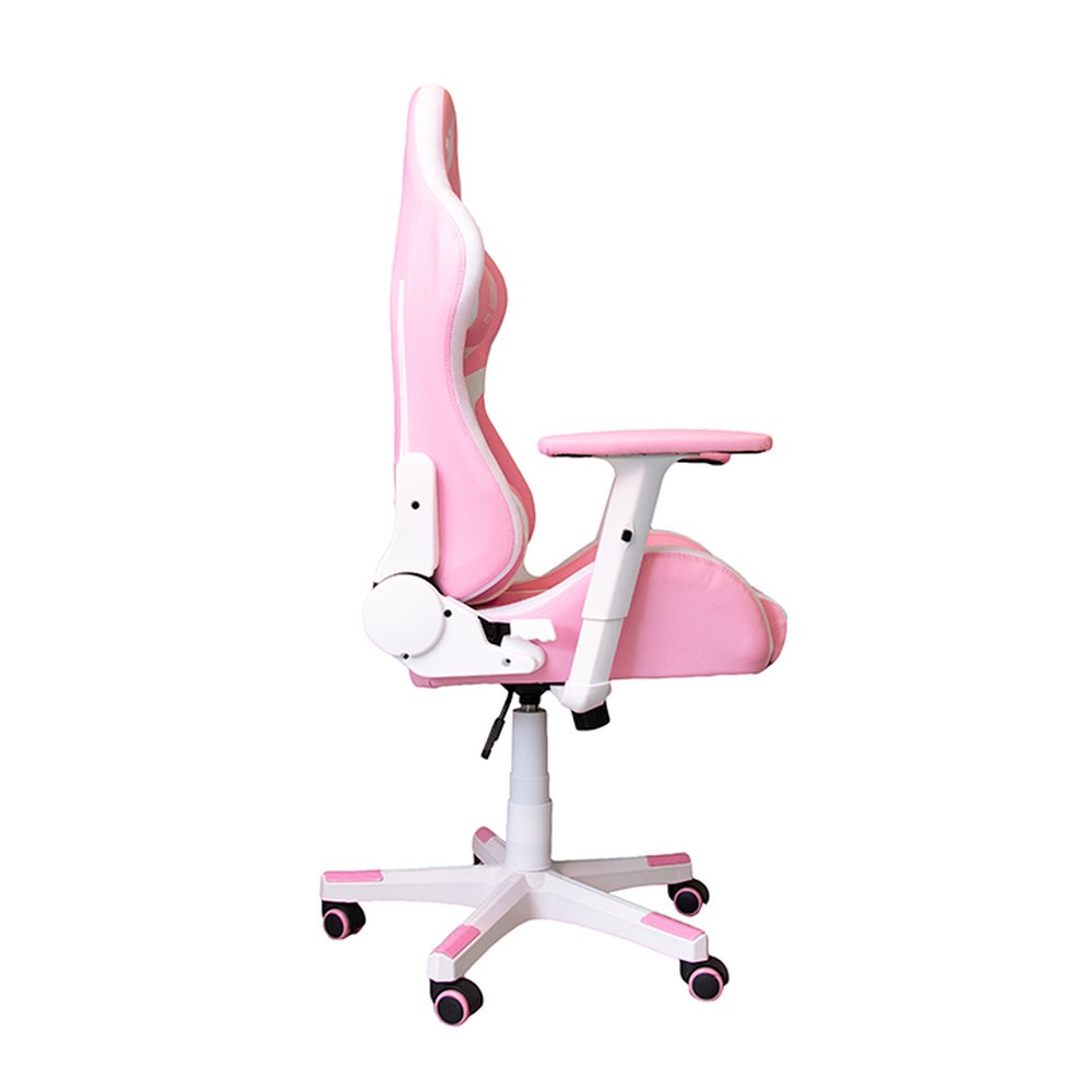 Cadeira Gamer Fox Racer RGB Rosa com Iluminação (Led) - Logo Branco